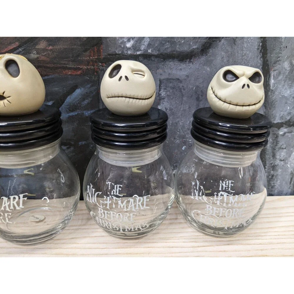 NECA Disney Nightmare Before Christmas Jack7s Head Storage Jars 5pcs Set